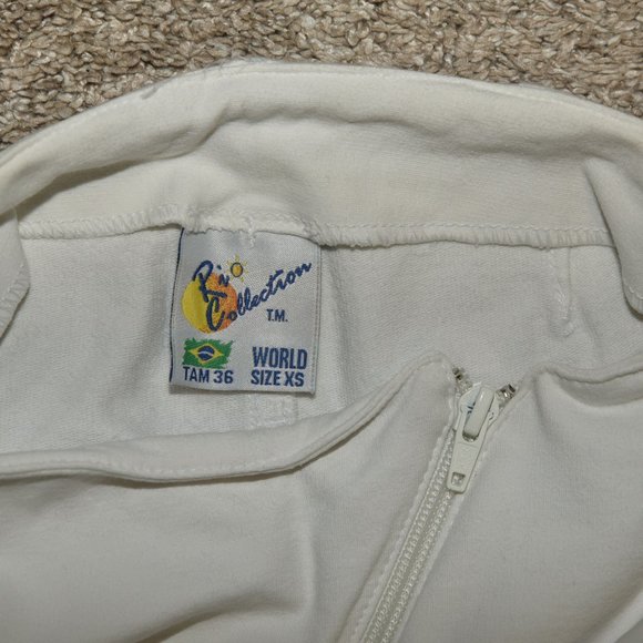 White double-zipper miniskirt from Brazil - Picture 5 of 6